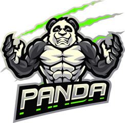 Panda fighter esport mascot