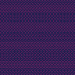 Colourful Argyle Fair Isle Seamless Pattern Design