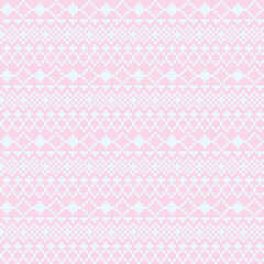 Pastels Argyle Fair Isle Seamless Pattern Design