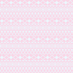 Pastels Argyle Fair Isle Seamless Pattern Design