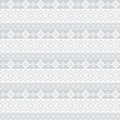 Monochrome Argyle Fair Isle Seamless Pattern Design