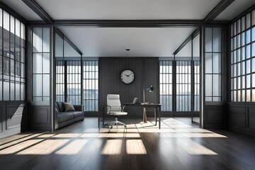 decent interior of a office generated by ai