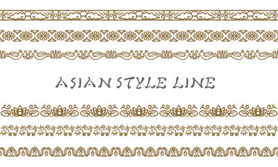 アジア調ライン08（茶）