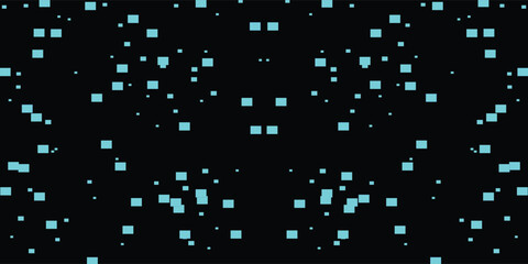 Black abstract background and blue pixel