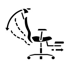 gesture chair adjustable icon