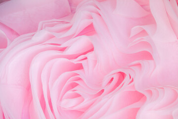 Fototapeta premium Abstract background pink fabric.