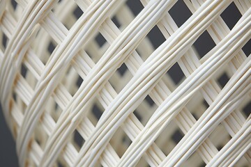 white rattan weave. Generative AI