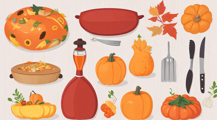 halloween pumpkin set