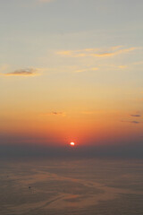 sunset over the sea natural background