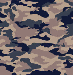 military camouflage print seamless vector pattern