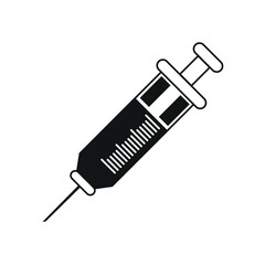 Fototapeta premium Syringe with Needle Icon