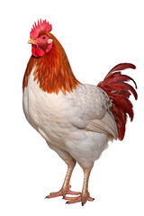 Fototapeta premium Chicken isolated on white background PNG object