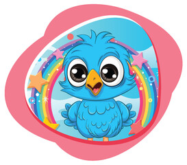 Cute Little Chick in Nature Fantasy