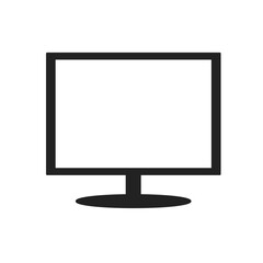 television or monitor flat icon vector