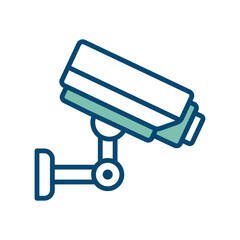 security camera icon vector design template in white background