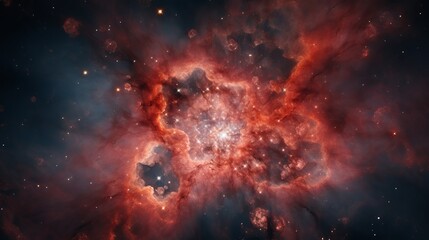 The Hubble Space Telescope's palette of the Rosette Nebula in widefield