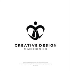 Letter CC logo Design People Creative Design