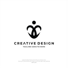 Letter CC logo Design Luxury People Creative Design
