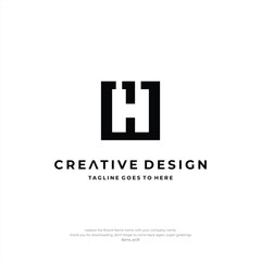 Initial H Letter logo design Creative Design Business Template