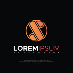 Letter S Circle Logo Vector Design. Abstract emblem, designs concept, logos, logotype element for template.