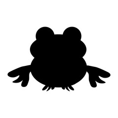silhouette frog