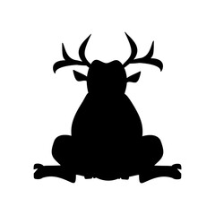 silhouette deer