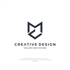 Letter MC Logo Design Vector Creative Design