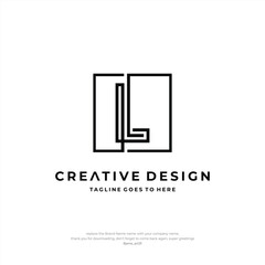 Letter L logo Circle Creative Design