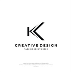 Letter K Logo Design KK Creative Design