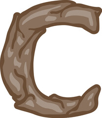 Soil Alphabet Letter C