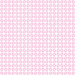 Pink ornamental seamless pattern with elements of circles and ovals, template for factory fabric and wallpaper. Crimson line mosaic with national trend.