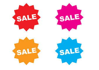 カラフルなSALEのPOP