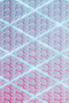 3D render of grid glowing on abstract pattern