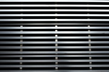Obraz premium An abstract backdrop featuring perforated metal stripes. Generative AI