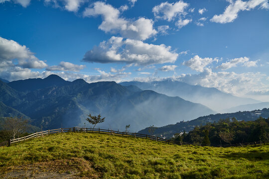 Taiwan travel destination, landscape with clouds