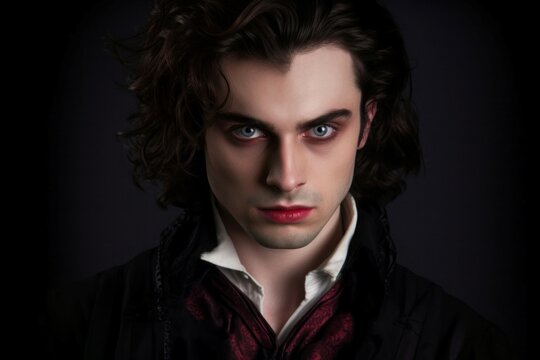 Vampire male 25 years old. Generate Ai