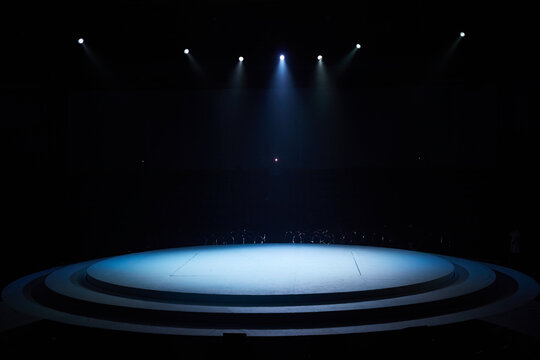 stage with spotlight