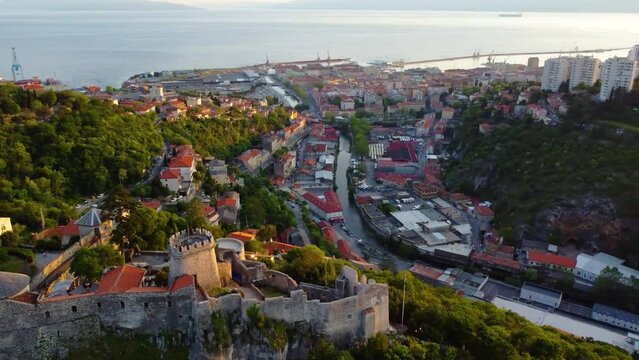Rijeka, Croatia. Fortress Trsat. Valley