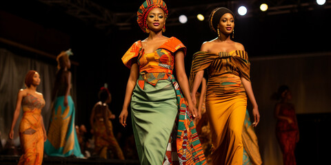 Fototapeta premium fashion show at kwanzaa festival