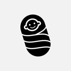 Baby Icon. Infant Symbol - Vector. 