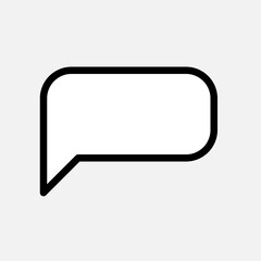 Naklejka premium Bubble Speech Icon. Talk, Chat Illustration. Applied as Trendy Symbol for Design Elements, Websites, Presentation and Application - Vector.