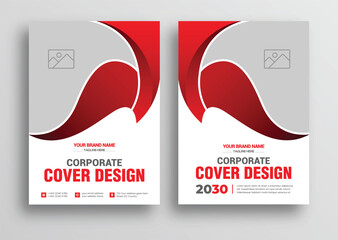 Annual report brochure flyer design template vector, presentation book cover templates, layout in A4 size