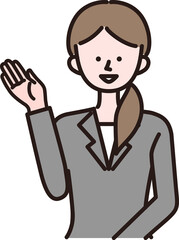 おすすめする女性店員