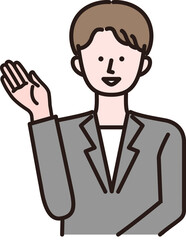 おすすめする男性店員