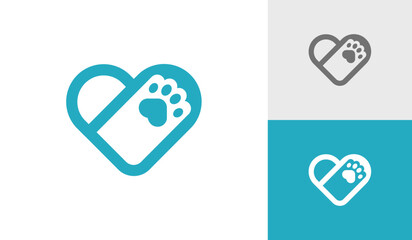 Dog and cat lover logo design