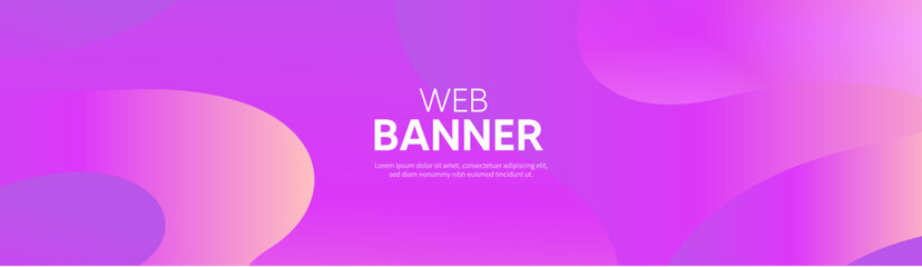 Obraz premium Pink web banner, Pink gradient