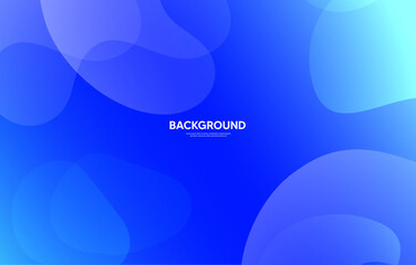Abstract blue background with circles, Banner blue