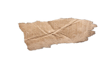 Torn Cardboard Texture For Design. Isolated PNG Paper Objects.