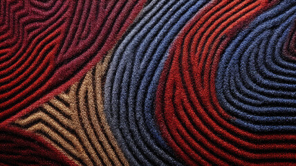 Fototapeta na wymiar Flat Woolen Textile Pattern