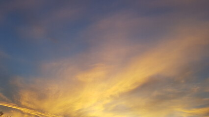 Nature Background. Evening sky on a stormy day in the rainy season